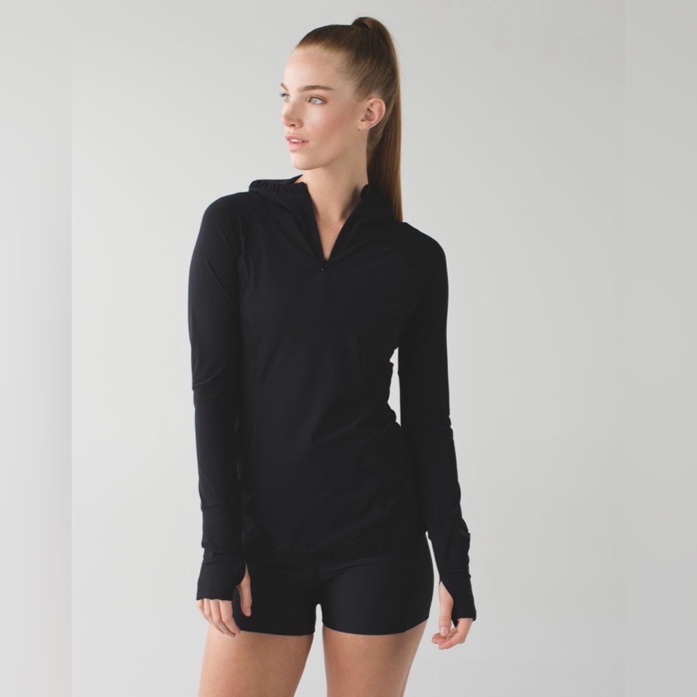 Lululemon Water Bound Black Hoodie Size: 8 RARE - Picture 9 of 15